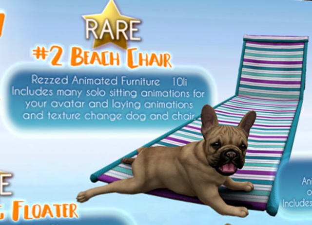 JIAN Fun Frenchies 2. Beach Chair BOX RARE
