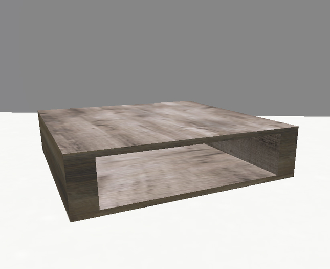 Re-claimed wood coffee table