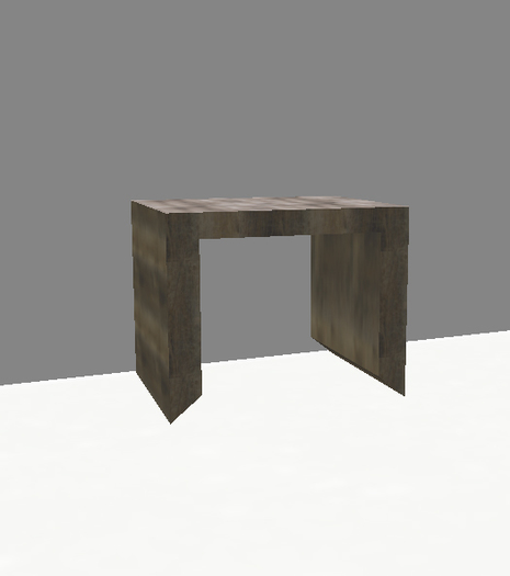 Re-claimed wood end table