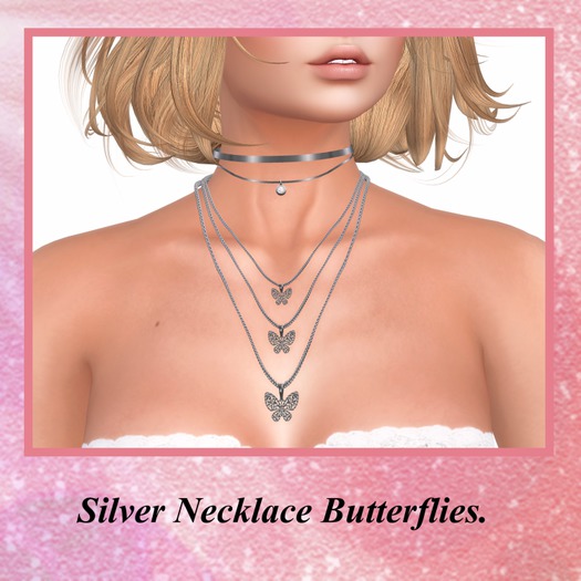 Necklace Silver Butterfly