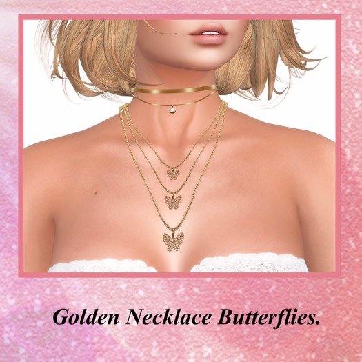 Necklace Golden Butterfly