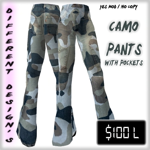 Camo Pants W/Pockets