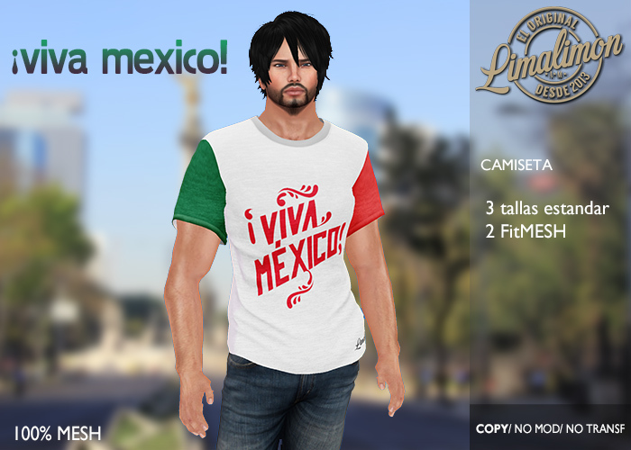 [LimaLimon] Tshirt Viva Mexico 2017