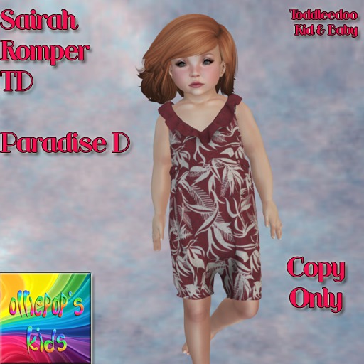 Sairah Romper TD Paradise D ~OpK~ Boxed