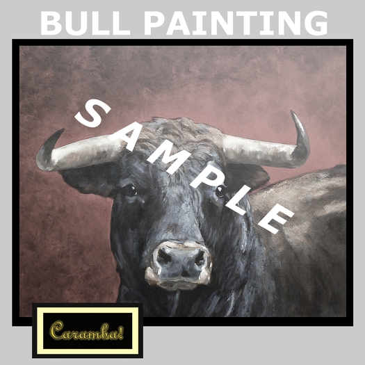 Bull painting
