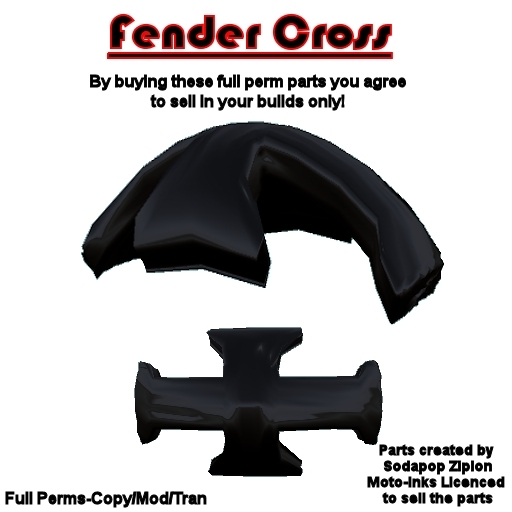 Motorcycle Iron Cross Fender