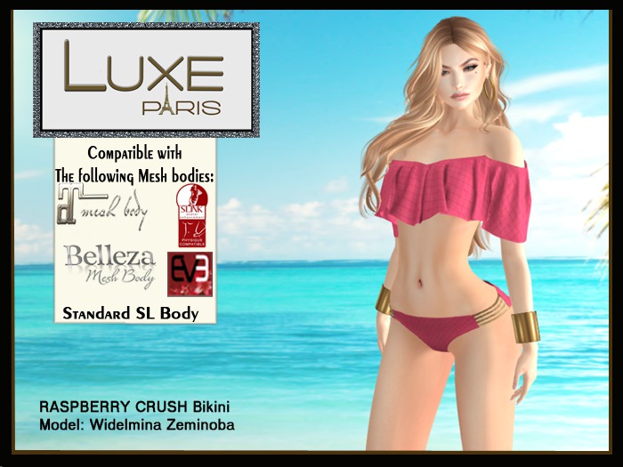 LUXE Paris RASPBERRY CRUSH Bikini