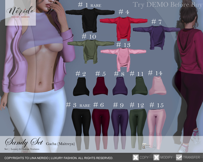 #7~Nerido~ Sandy Hoodie (Maitreya)-Lilac