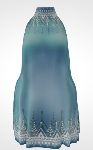 Kaithleen's Wild Pattern Dress - Blue