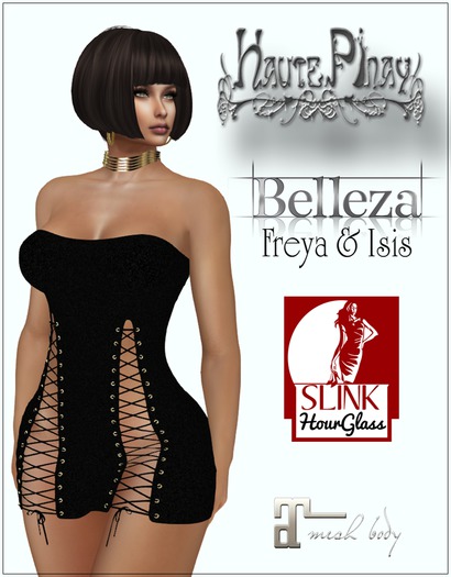 SALE!! Mini Lace Up Dress - Onyx
