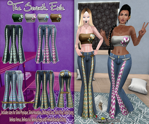 T7E: Summatime Outfit - Bright Chevrons: Set 3