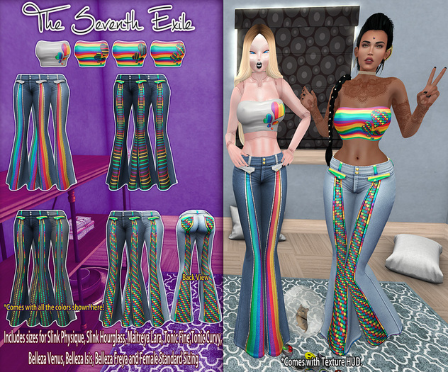 T7E: Summatime Outfit - Rainbows: Set 3