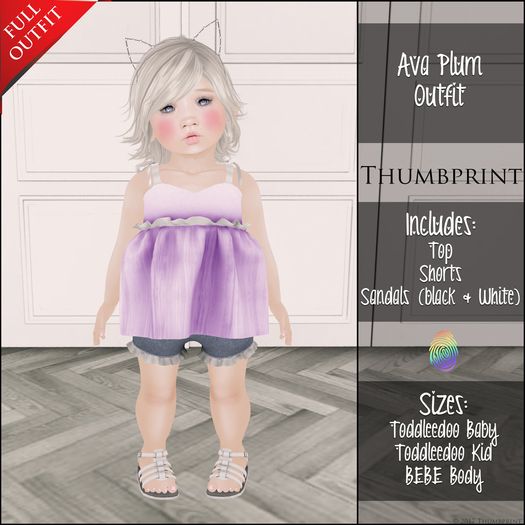 Thumbprint Ava Set Plum
