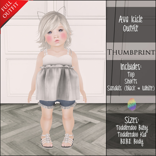 Thumbprint Ava Set Icicle