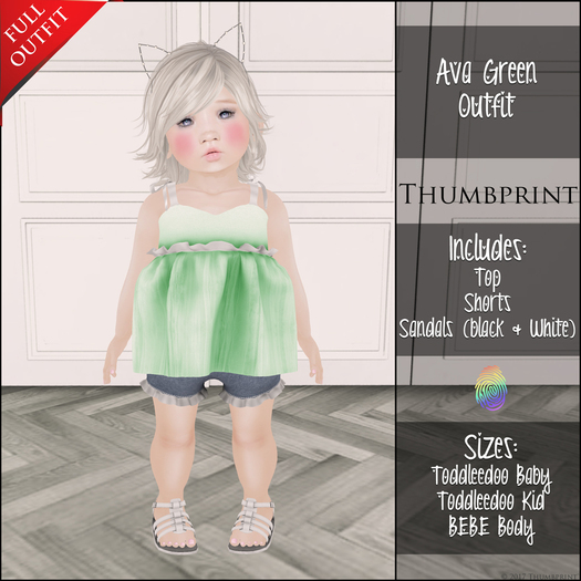 Thumbprint Ava Set Green
