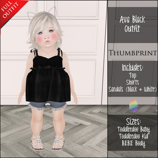 Thumbprint Ava Set Black