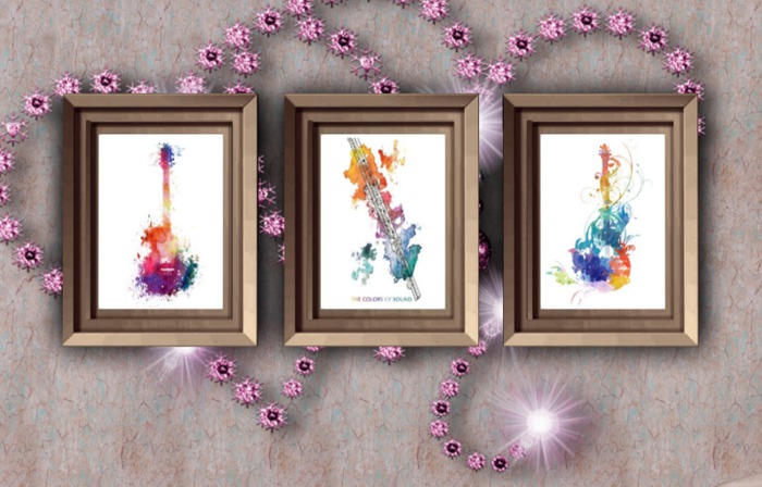 Sound In Color Paintings Framed (Boxed)