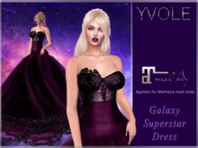 Yvole - Galaxy Superstar Dress Purple with Maitreya appliers
