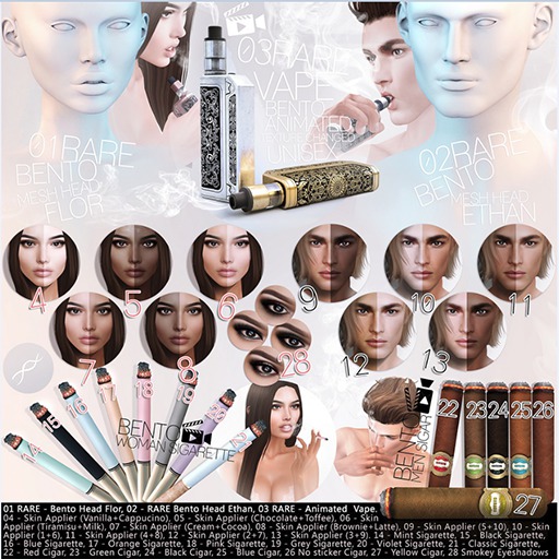 07 HUD_Genesis_Lab_Skin_FLOR - SET 4 (Cream+Cocoa)