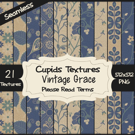*Cupids Textures * 21 VINTAGE GRACE