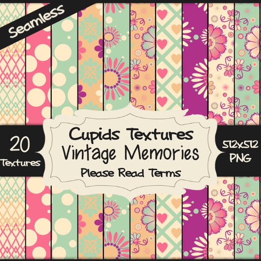 *Cupids Textures * 20 VINTAGE MEMORIES