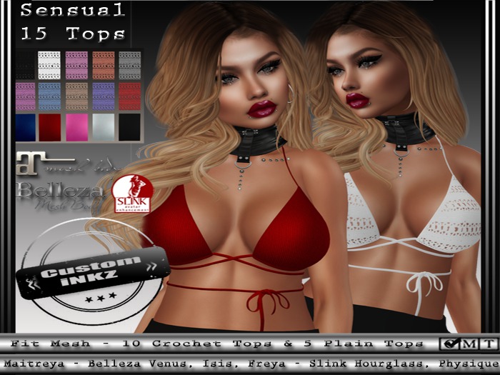 Custom iNKZ - Sensual  - Tops Fatpack