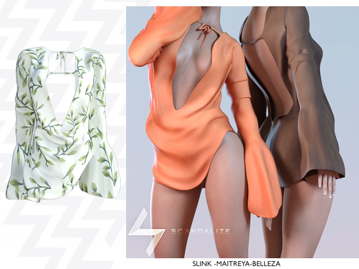 Scandalize. Aqua. Print