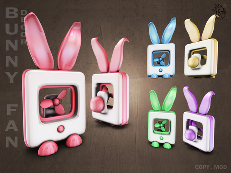 Second Life Marketplace - #187# Bunny Fan PINK