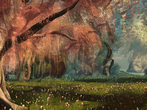 {FCB} Wall Decor: Shimmering Redbuds Painting