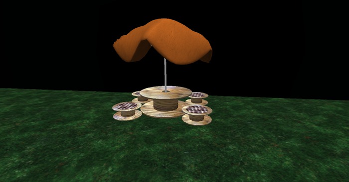 OUTSIDE PATIO TABLE & CHAIRS