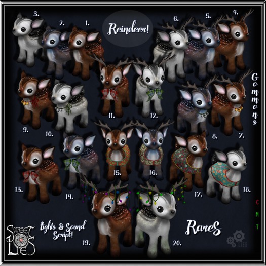 *SL* Female Reindeer - Sweet Lies 3 COMMON
