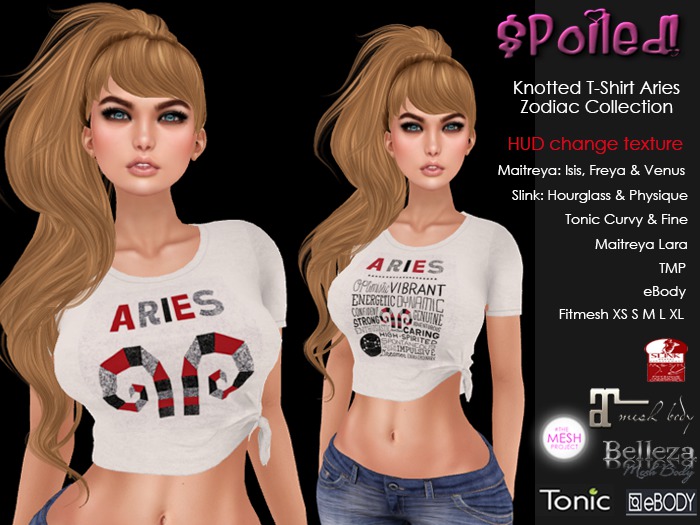 ::$poiled:: Knotted T-Shirt Scorpio - Zodiac Collection