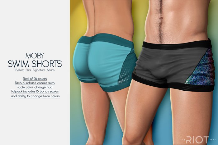 RIOT / Moby Swim Shorts - Fatpack