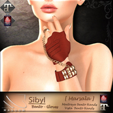 [[ Masoom ]] Sibyl Bento gloves Marsala
