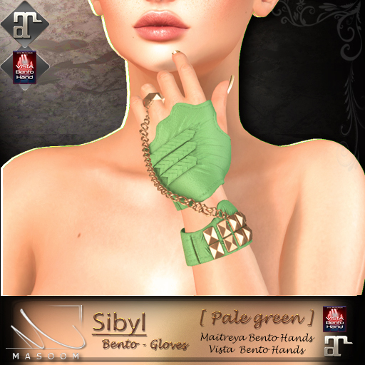 [[ Masoom ]] Sibyl Bento gloves Pale Green