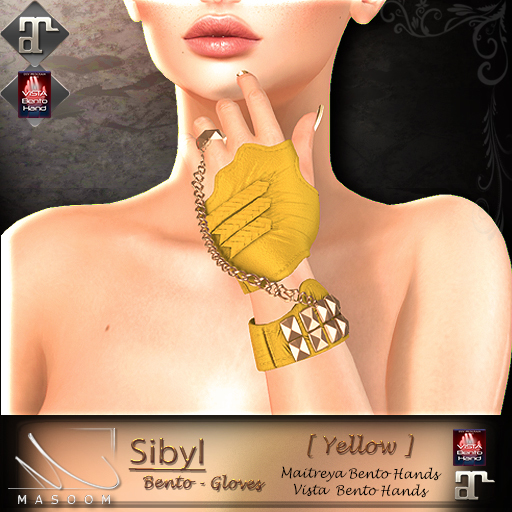 [[ Masoom ]] Sibyl Bento gloves Yellow