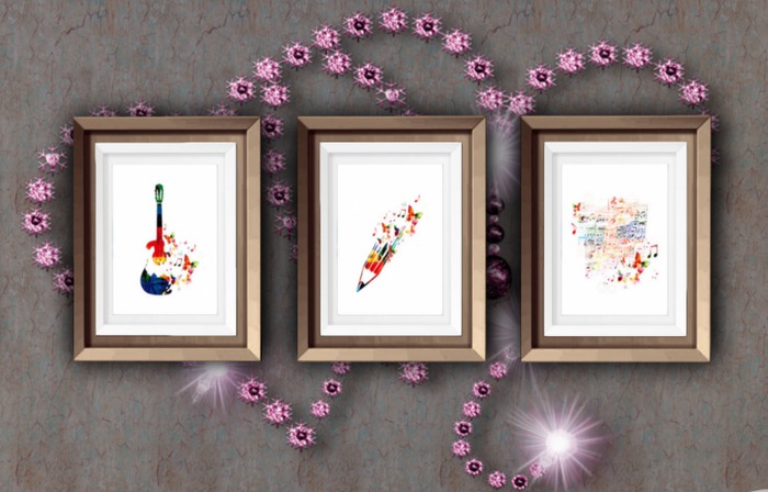 Music Writer Painting Set Framed (Boxed)