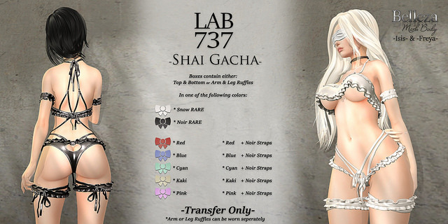 [LAB737] Inverse-Shai-LARA-Top&Bottom [cyan+bl]