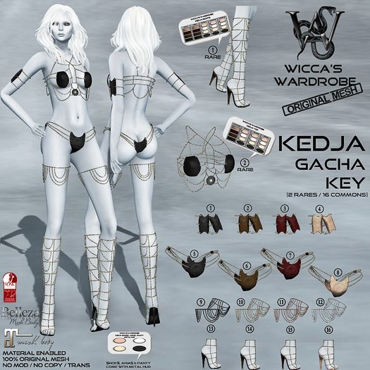 #4 Wicca's Wardrobe - Kedja Arm Guards [Sand] [GACHA]