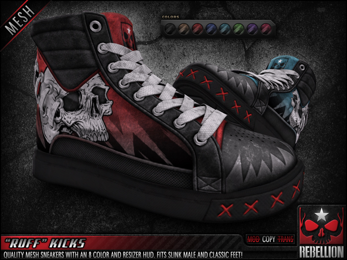 = REBELLION = "RUFF" KICKS - Slink Male, Classic