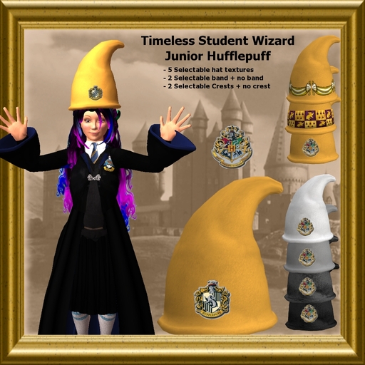Timeless Wizard hat - Junior Student - Hufflepuff