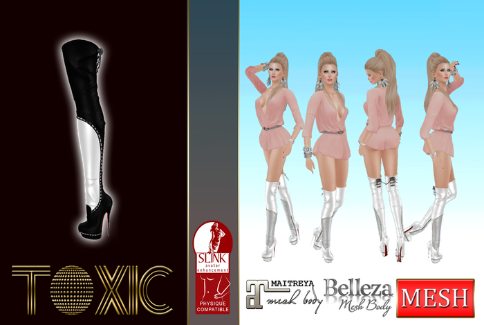 *TOXIC* Destiny BLACK/WHITE (WEAR/ADD)