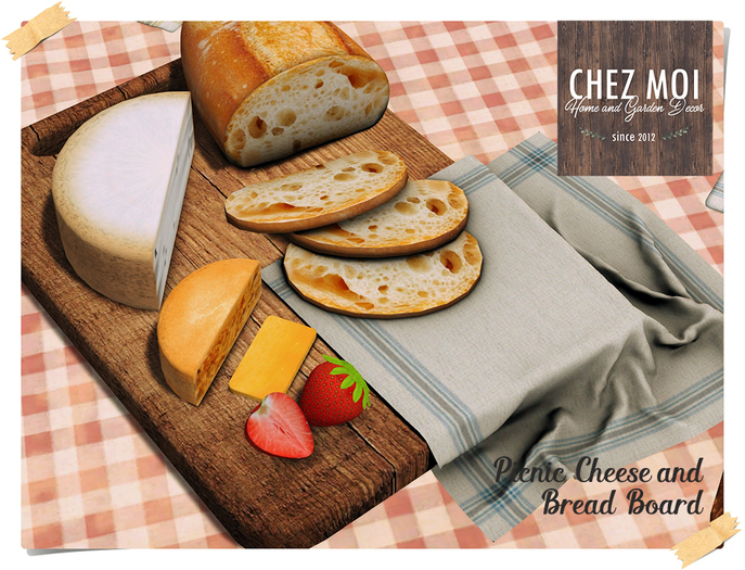 Picnic Cheese and Bread ♥ CHEZ MOI