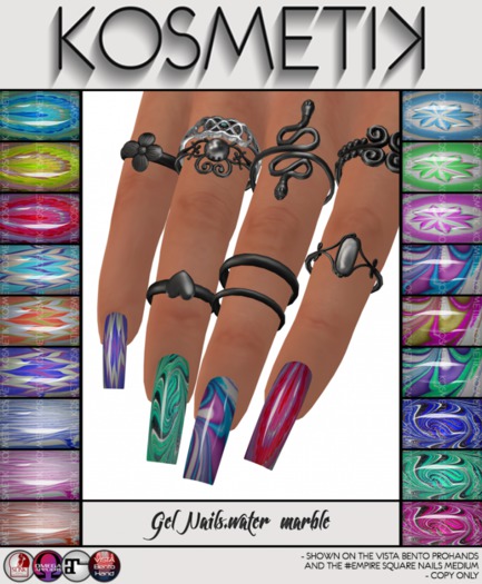 .kosmetik - Gel Nails.water marble