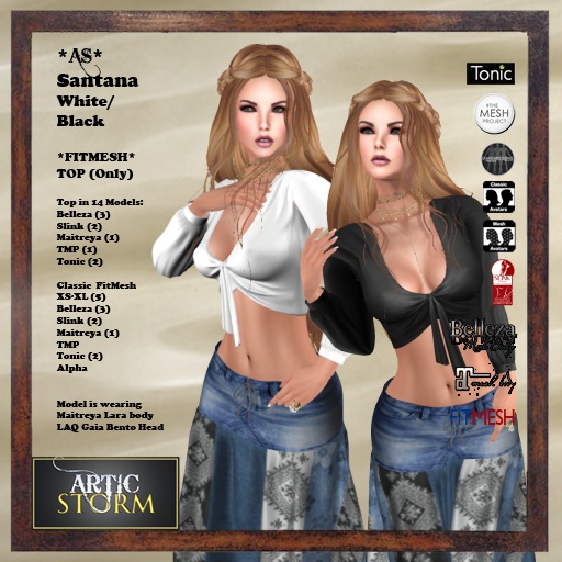 *AS* Santana Black & White TOP