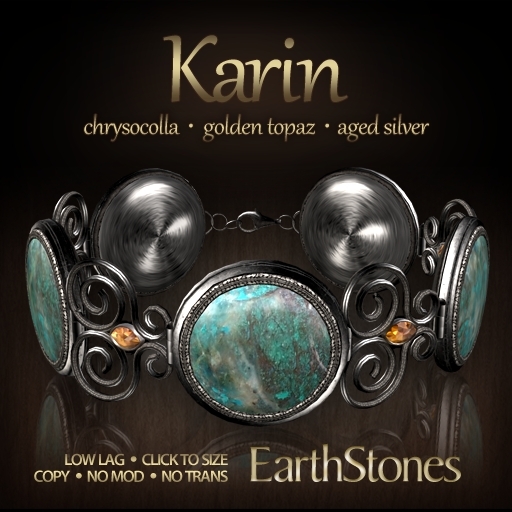 EarthStones Karin Bracelet - Chrysocolla