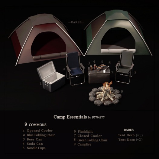 DYNASTY - Camp Essentials - Tent Deco .v1 BOX RARE