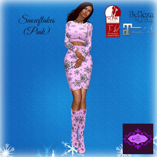 ~KCB~ Snowflakes - Pink