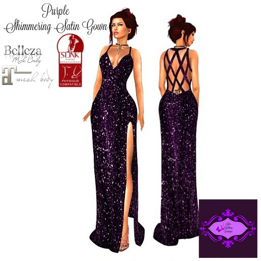Shimmering Satin - Purple