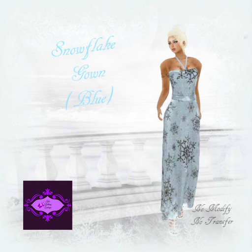 Snowflake Gown - Blue